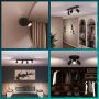 Philips spotlampe Wyatt 4xGU10 L62 cm sort