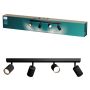 Philips spotlampe Wyatt 4xGU10 L62 cm sort