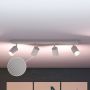 Philips spotlampe Wyatt 4xGU10 L62 cm hvid