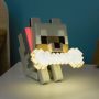 Paladone bordlampe Minecraft Wolf GloBuddies trådløs RGB H14 cm