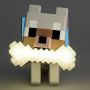 Paladone bordlampe Minecraft Wolf GloBuddies trådløs RGB H14 cm