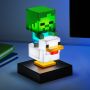 Palodone bordlampe Minecraft Chicken Jockey trådløs H12 cm
