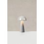 Markslöjd genopladelig bordlampe Fungi LED H26,5 cm grå