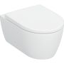 Geberit væghængt toilet iCon TurboFlush mat hvid rimless m/sæde 53 cm