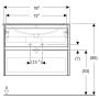 Ifö badmøbelsæt Sense Modern hvid 80 cm