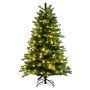 Nordic Winter kunstigt juletræ Saga m/lys plast 180x119 cm