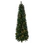 Nordic Winter kunstigt juletræ Nor med/lys & pose 180x68 cm