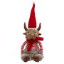 Nordic Winter nisse 19 cm brun/rød