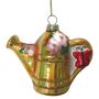 Nordic Winter julekugle vandkande glas guld