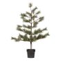 Nordic Winter kunstigt fyrretræ i potte m/80 LED-lys 100 cm