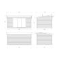 Palmako udestue Ines Slide Plus ubehandlet 13,7 m²