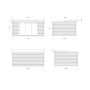 Palmako udestue Lea Slide ubehandlet 14,2 m²