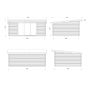 Palmako udestue Lea Slide ubehandlet 19,4 m²