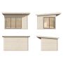 Palmako udestue Andrea Slide ubehandlet 11,2 m²