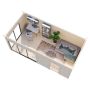 Palmako udestue Andrea Slide ubehandlet 17,1 m²