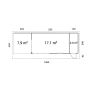 Palmako udestue Andrea Slide ubehandlet 17,1+7,9 m²