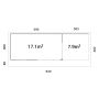 Palmako udestue Andrea Slide Plus ubehandlet 17,1+7,9 m²