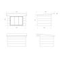 Palmako udestue Grace Slide Plus ubehandlet 11,2 m²