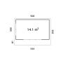 Palmako udestue Grace Slide Plus ubehandlet 14,1 m²