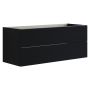 Scanbad underskab med vask Delta/Micca sort eg m/greb 120x45,5 cm