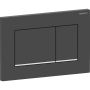 Geberit betjeningsplade Sigma 20 square sort mat krom