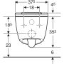 Geberit douchetoilet AquaClean Sela square hvid