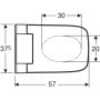 Geberit douchetoilet AquaClean Sela square hvid