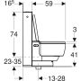 Geberit gulvstående douchetoilet AquaClean Mera Classic hvid