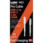 Leki bycph Pro kabel hvid USB-C til USB-B 1m