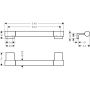 Hansgrohe badekarsgreb Addstoris S mat sort