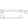 Hansgrohe håndklædeholder Addstoris S 66 cm mat sort