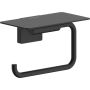 Hansgrohe toiletrulleholder m. hylde Addstoris S mat sort