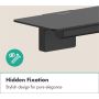 Hansgrohe toiletrulleholder m. hylde Addstoris S mat sort
