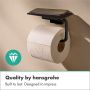 Hansgrohe toiletrulleholder m. hylde Addstoris S mat sort