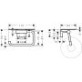Hansgrohe toiletrulleholder m. hylde Addstoris S mat sort