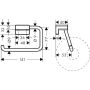 Hansgrohe toiletrulleholder Addstoris krom