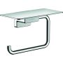 Hansgrohe toiletrulleholder m. hylde Addstoris krom