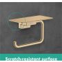Hansgrohe toiletrulleholder m. hylde Addstoris bronze