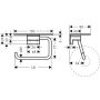 Hansgrohe toiletrulleholder m. hylde Addstoris bronze
