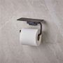 Hansgrohe toiletrulleholder m. hylde Addstoris mat sort