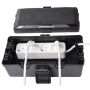Safety box medium IP54 sort 26x15x9,3 cm
