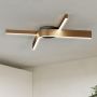 Eglo loftlampe Folcino-Z sort/bronze LED L64 cm