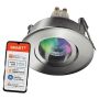 Osram indbygningsspot Smart Mat GU10 krom Ø8,5 cm