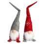 Det Gamle Apotek stående nisse rød/grå 50x13x12 cm 2 stk.