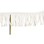 Strandparasol Ø200xH200 cm grøn/creme