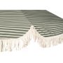 Strandparasol Ø200xH200 cm grøn/creme