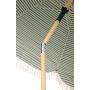 Strandparasol Ø200xH200 cm grøn/creme