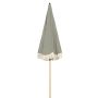 Strandparasol Ø200xH200 cm grøn/creme