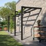 Plus Cubic pergola model 2 trykimprægneret træ sort 575x148x217 cm