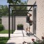 Plus Cubic pergola model 4 trykimprægneret træ sort 575x188x217 cm